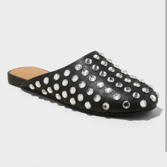 a new day Shoes - a new day Black Studded Mules